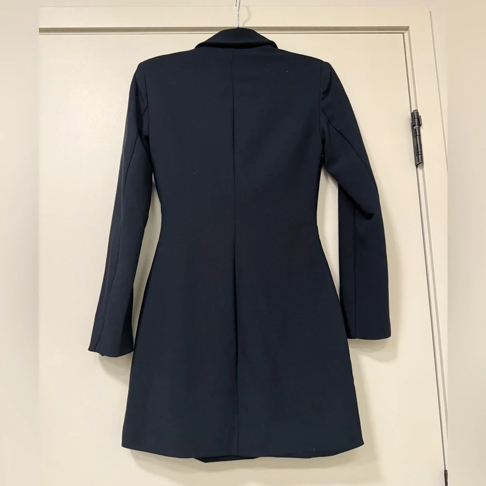 Abercrombie & Fitch Black Long Sleeve Blazer Dress Size XS - Picture 3 of 3